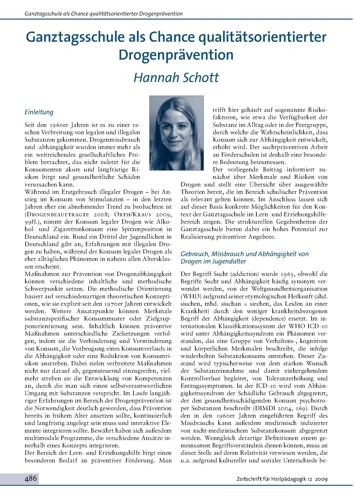 Zeitschrift für Heilpädagogik Artikel