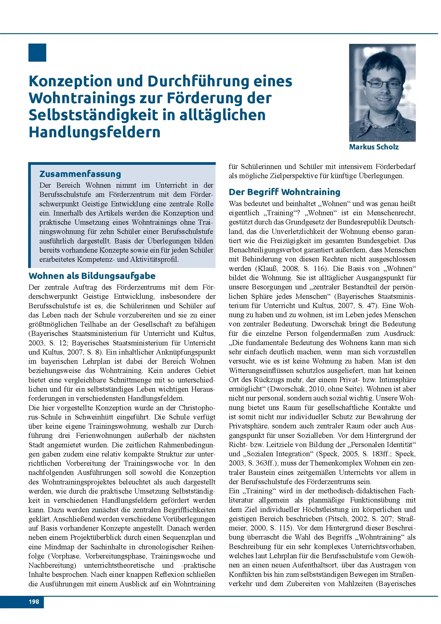 Zeitschrift für Heilpädagogik Artikel