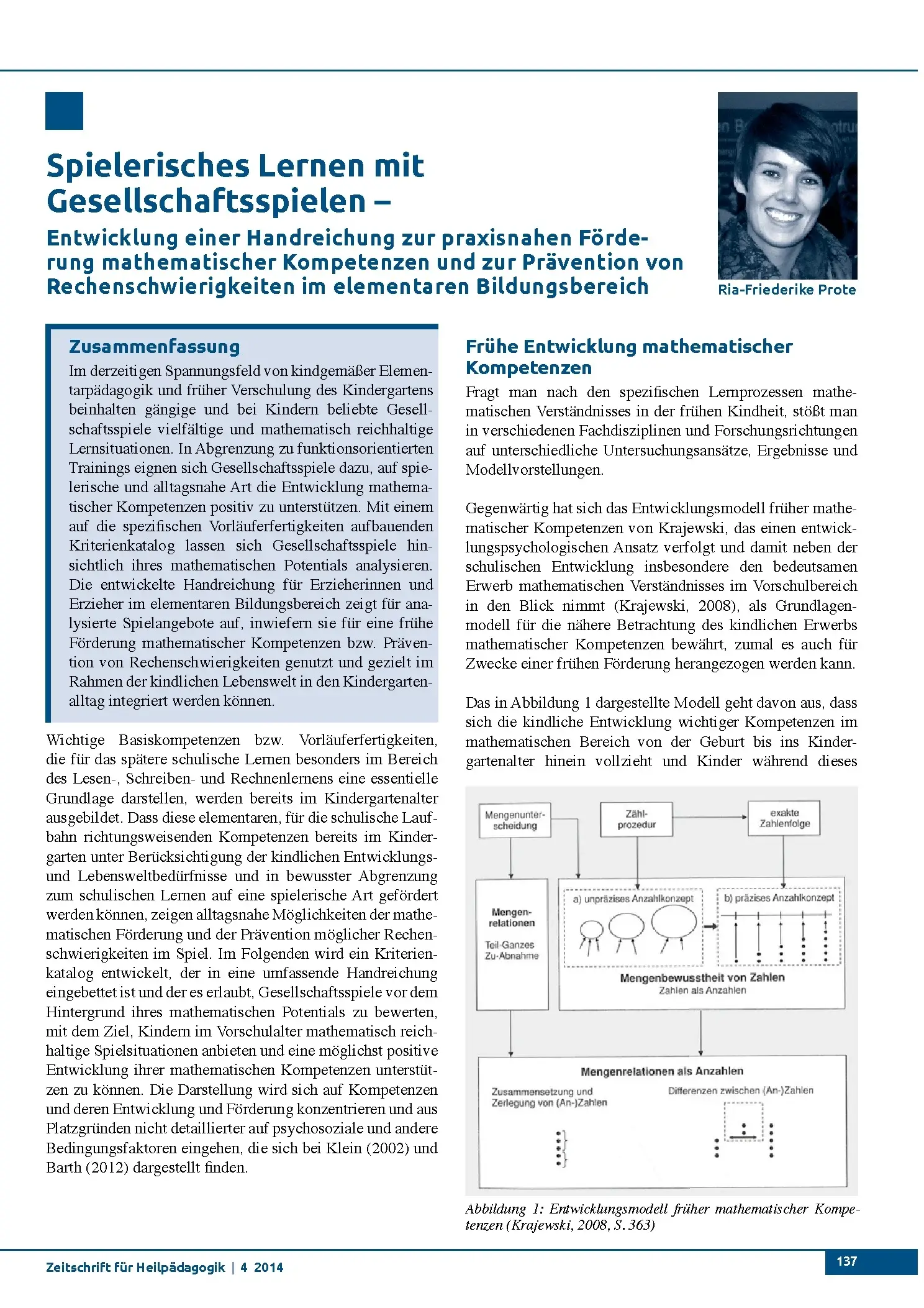 Zeitschrift für Heilpädagogik Artikel