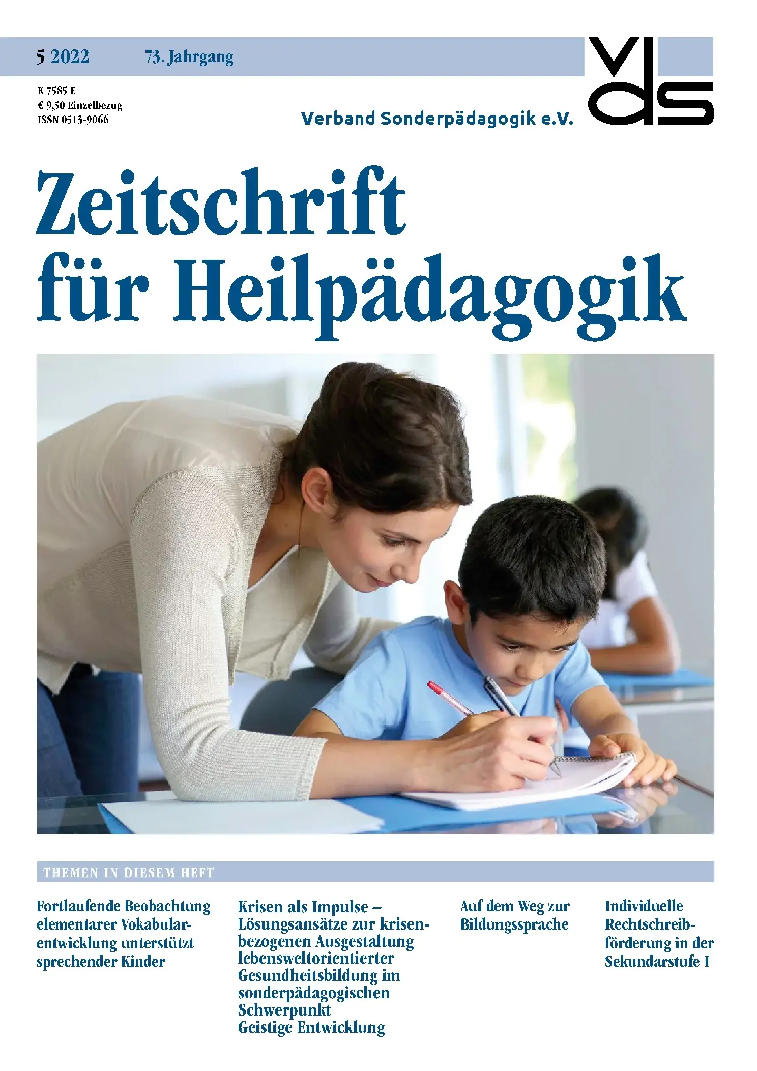Zeitschrift für Heilpädagogik Cover 05.2022