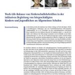 Work-Life-Balance von Förderschullehrkräften in der inklusiven Begleitung von hörgeschädigten Kindern und Jugendlichen an Allgemeinen Schulen